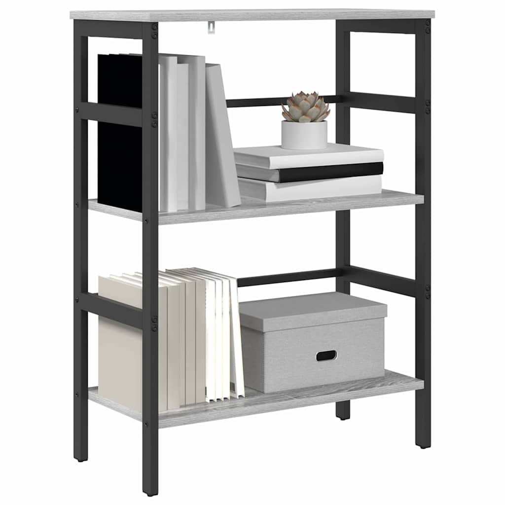 Libreria Grigio Sonoma 60 x 29,5 x 81 cm Legno multistrato