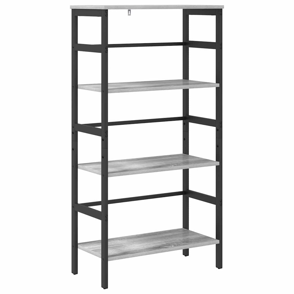 Libreria Grigio Sonoma 60 x 29,5 x 115 cm Legno multistrato