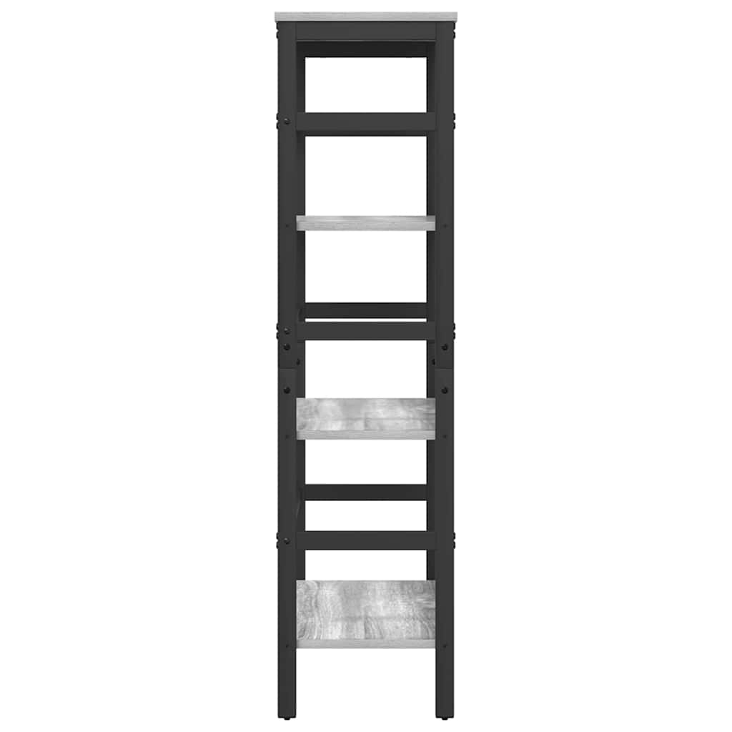 Libreria Grigio Sonoma 60 x 29,5 x 115 cm Legno multistrato