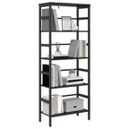 Libreria Rovere Nero 60 x 29,5 x 149 cm Legno multistrato