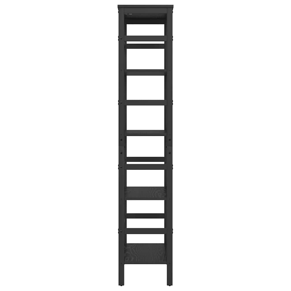 Libreria Rovere Nero 60 x 29,5 x 149 cm Legno multistrato