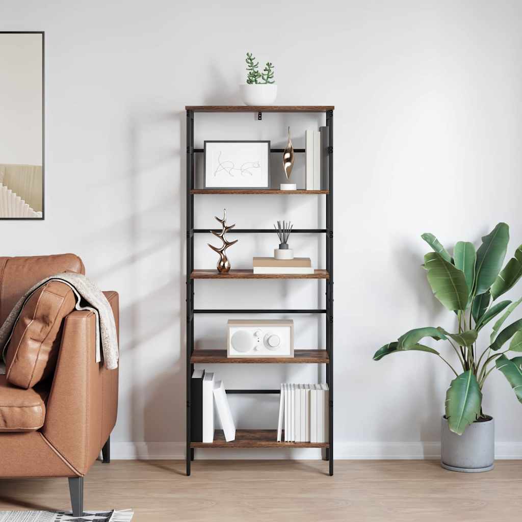 Libreria Rovere fumé 60 x 29,5 x 149 cm Legno multistrato