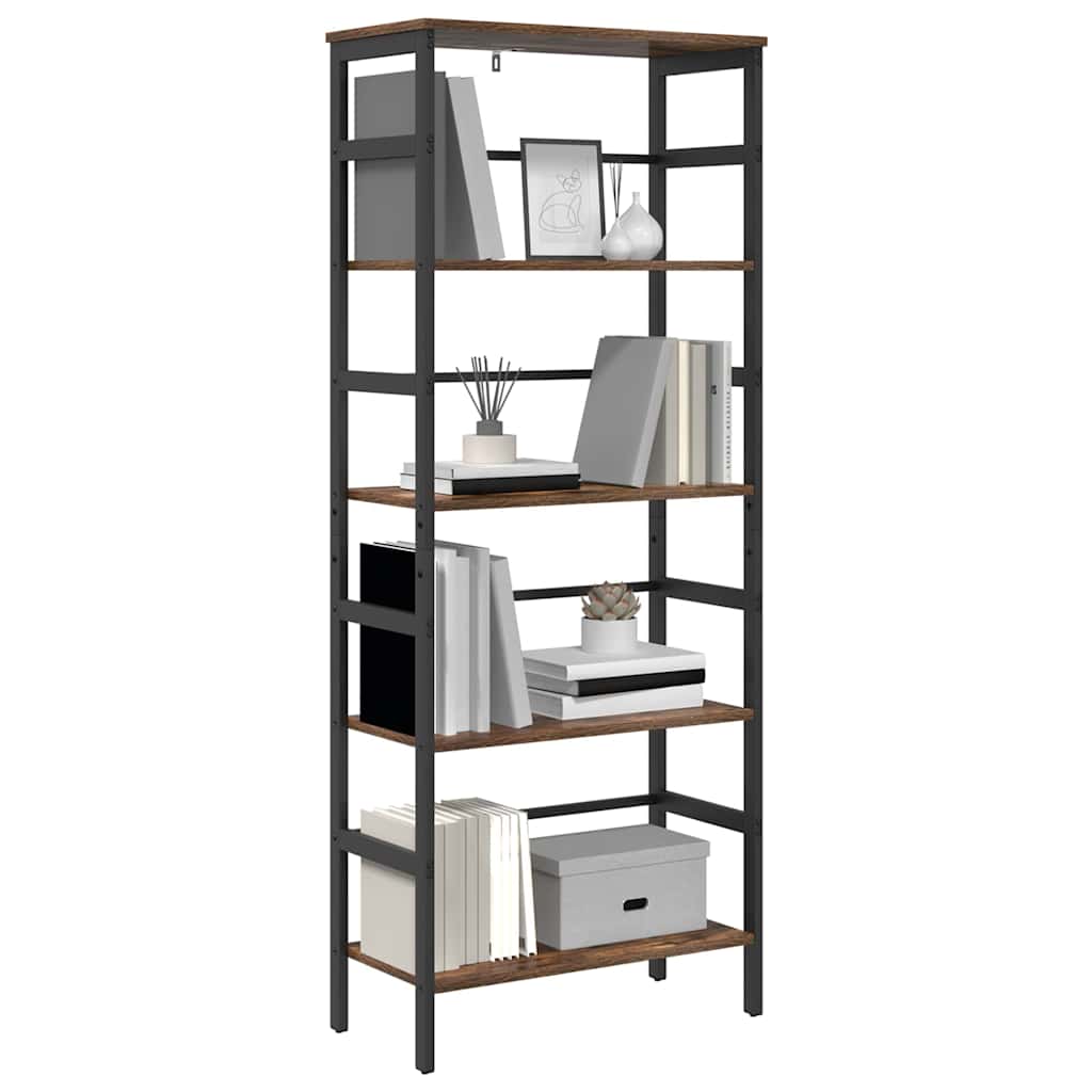 Libreria Rovere fumé 60 x 29,5 x 149 cm Legno multistrato