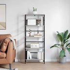 Libreria Grigio Sonoma 60 x 29,5 x 149 cm Legno multistrato
