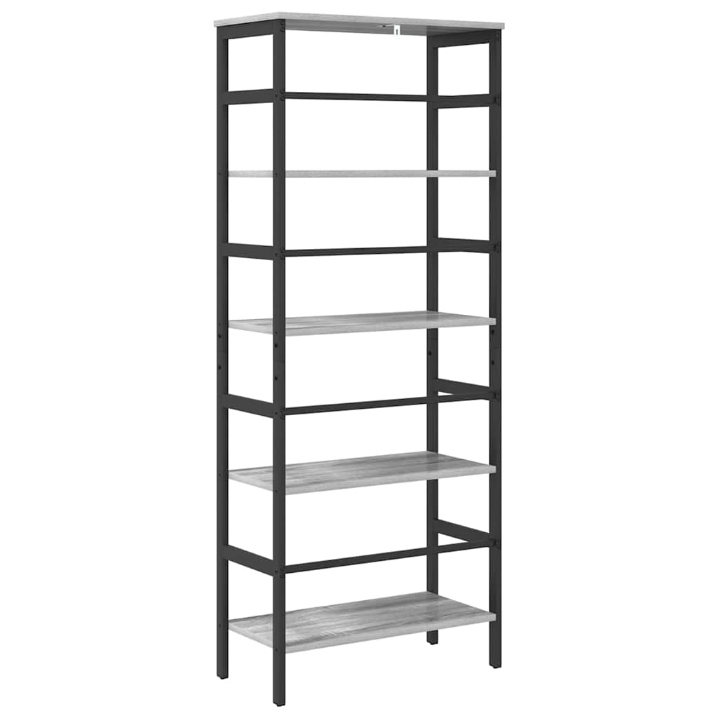 Libreria Grigio Sonoma 60 x 29,5 x 149 cm Legno multistrato