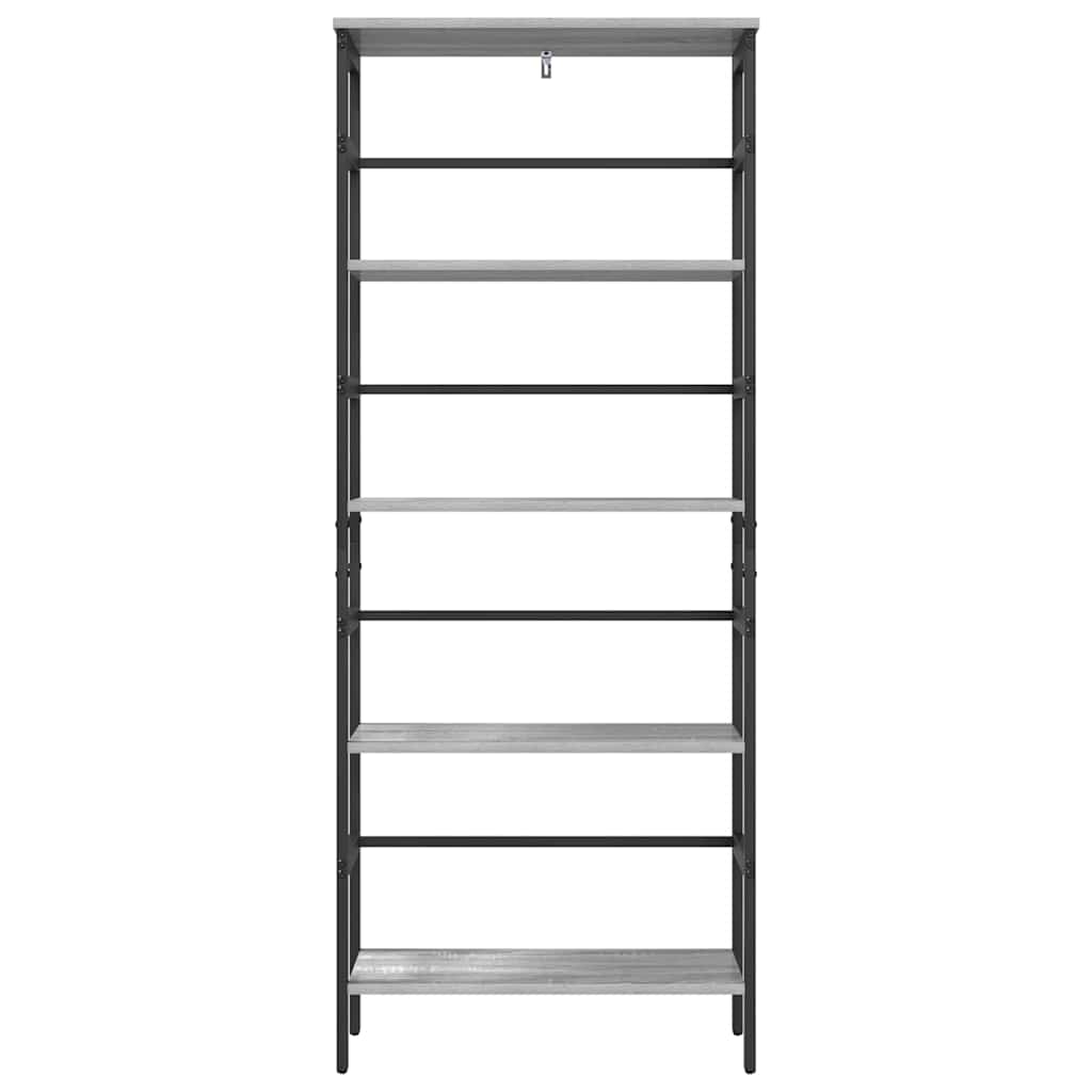 Libreria Grigio Sonoma 60 x 29,5 x 149 cm Legno multistrato