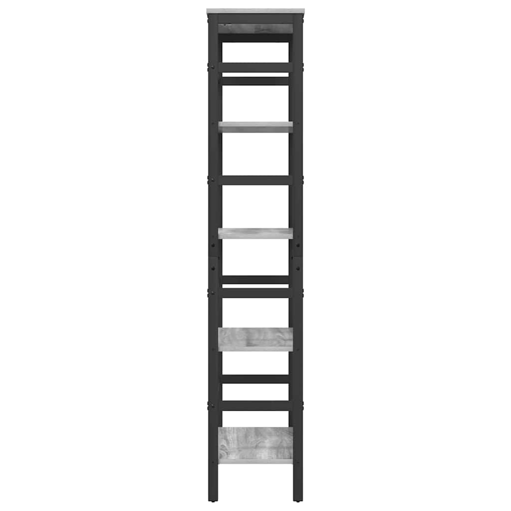 Libreria Grigio Sonoma 60 x 29,5 x 149 cm Legno multistrato