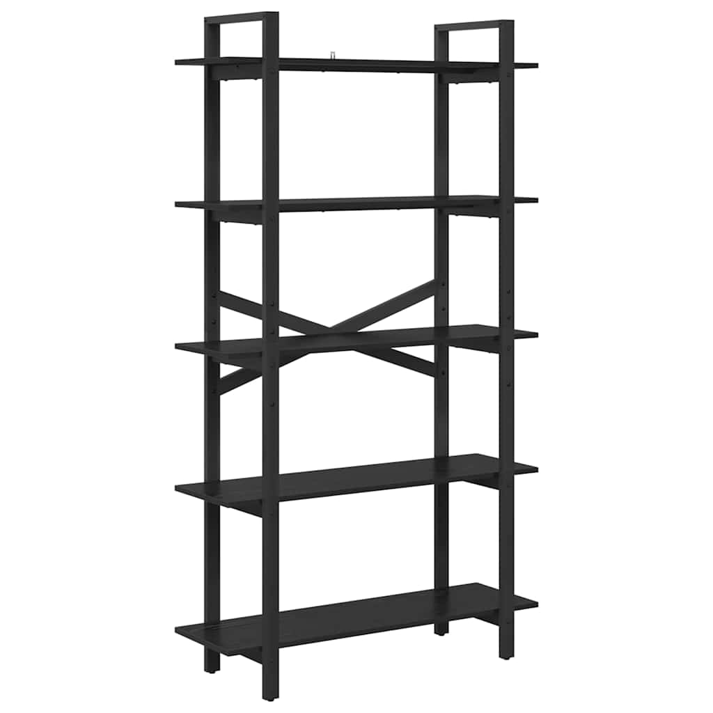 Libreria Rovere Nero 100 x 33,5 x 178 cm Legno multistrato