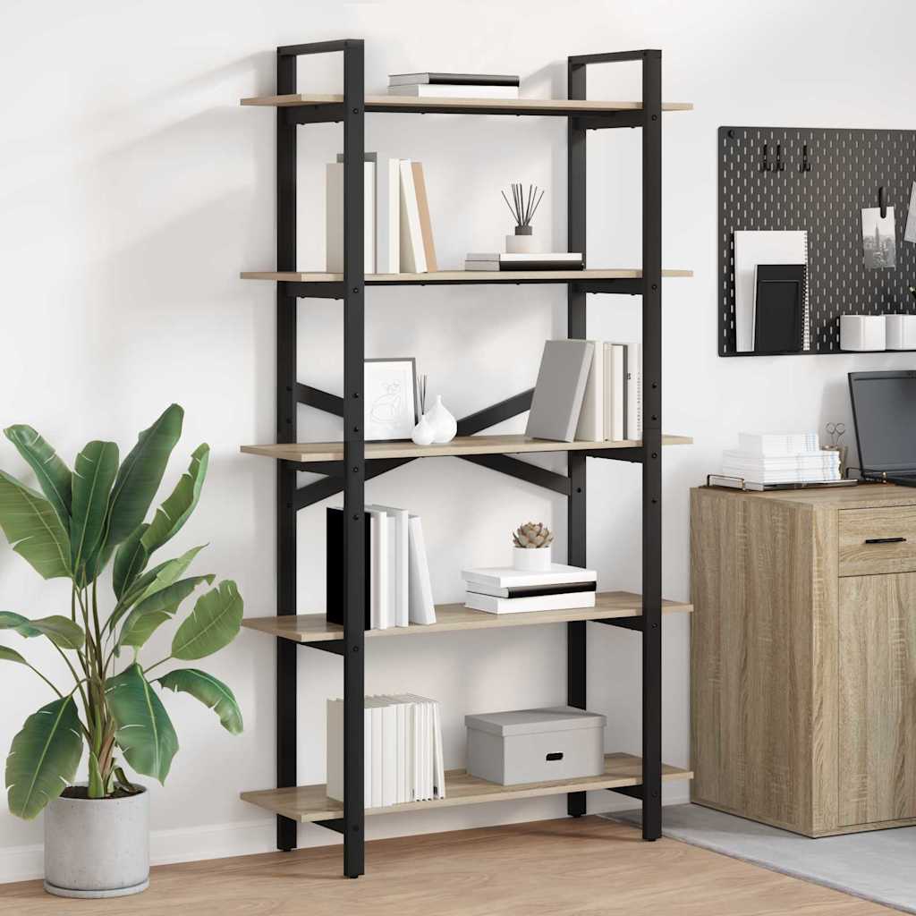 Libreria Rovere Sonoma 100 x 33,5 x 178 cm Legno multistrato