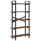 Libreria Rovere fumé 100 x 33,5 x 178 cm Legno multistrato