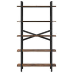Libreria Rovere fumé 100 x 33,5 x 178 cm Legno multistrato