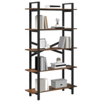 Libreria Rovere fumé 100 x 33,5 x 178 cm Legno multistrato