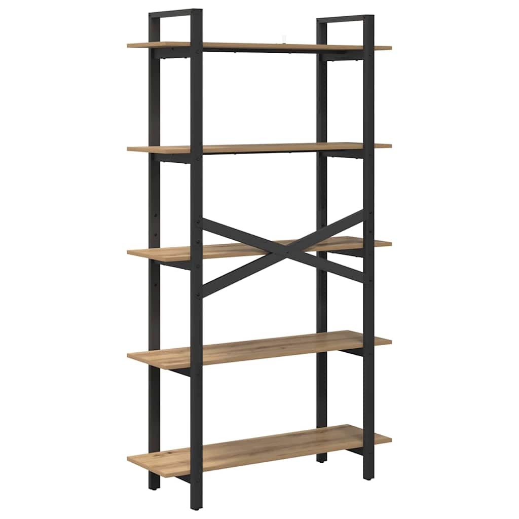 Libreria Rovere artigianale 100 x 33,5 x 178 cm