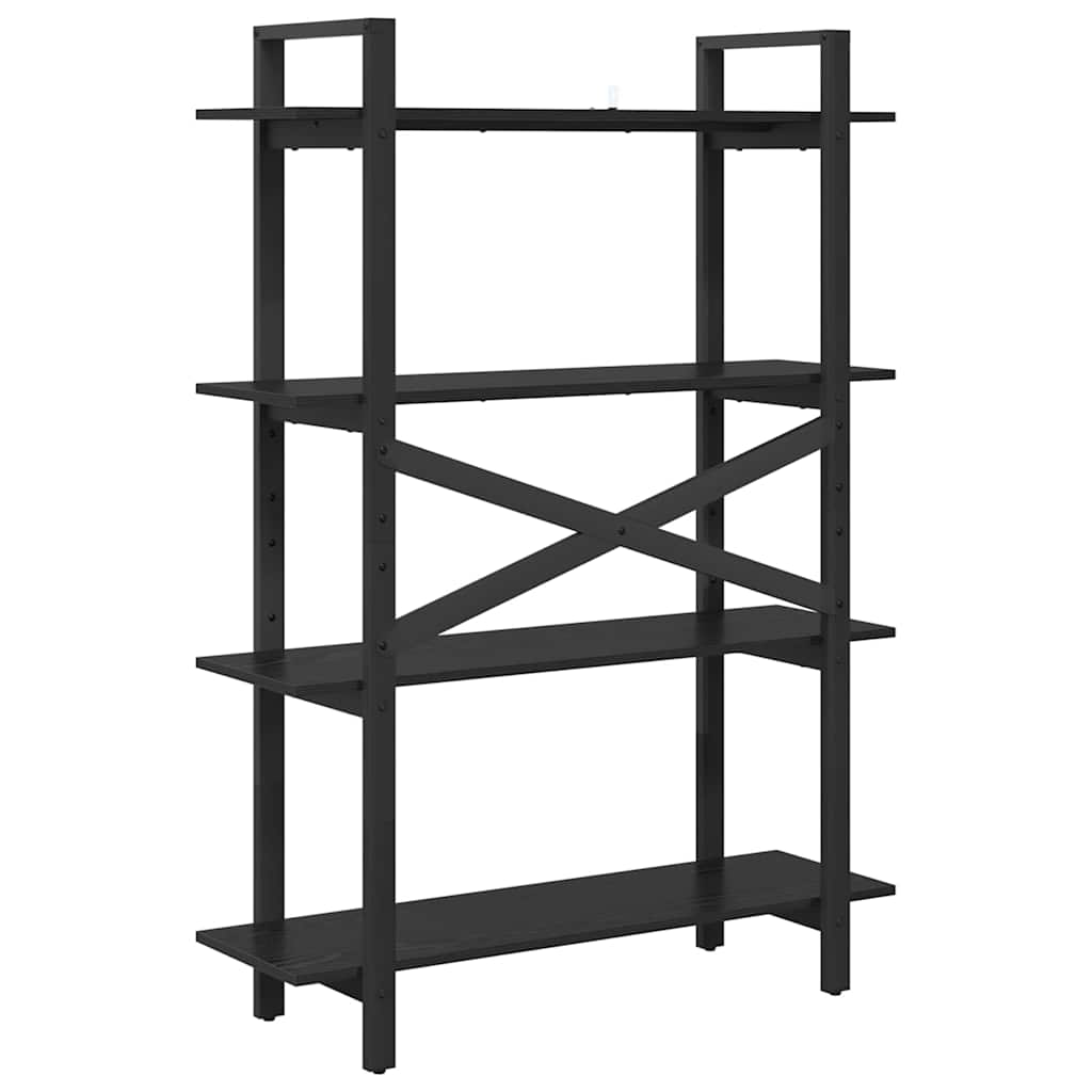 Libreria Rovere Nero 100 x 33,5 x 140 cm Legno multistrato