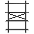 Libreria Rovere Nero 100 x 33,5 x 140 cm Legno multistrato