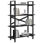 Libreria Rovere Nero 100 x 33,5 x 140 cm Legno multistrato
