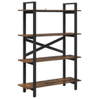 Libreria Rovere fumé 100 x 33,5 x 140 cm Legno multistrato