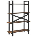 Libreria Rovere fumé 100 x 33,5 x 140 cm Legno multistrato
