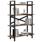 Libreria Rovere fumé 100 x 33,5 x 140 cm Legno multistrato