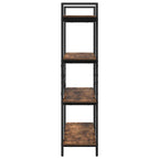 Libreria Rovere fumé 100 x 33,5 x 140 cm Legno multistrato