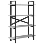 Libreria Grigio Sonoma 100 x 33,5 x 140 cm Legno multistrato
