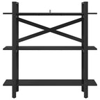 Libreria Rovere Nero 100 x 33,5 x 102 cm Legno multistrato