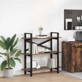Libreria Rovere fumé 100 x 33,5 x 102 cm Legno multistrato