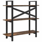 Libreria Rovere fumé 100 x 33,5 x 102 cm Legno multistrato