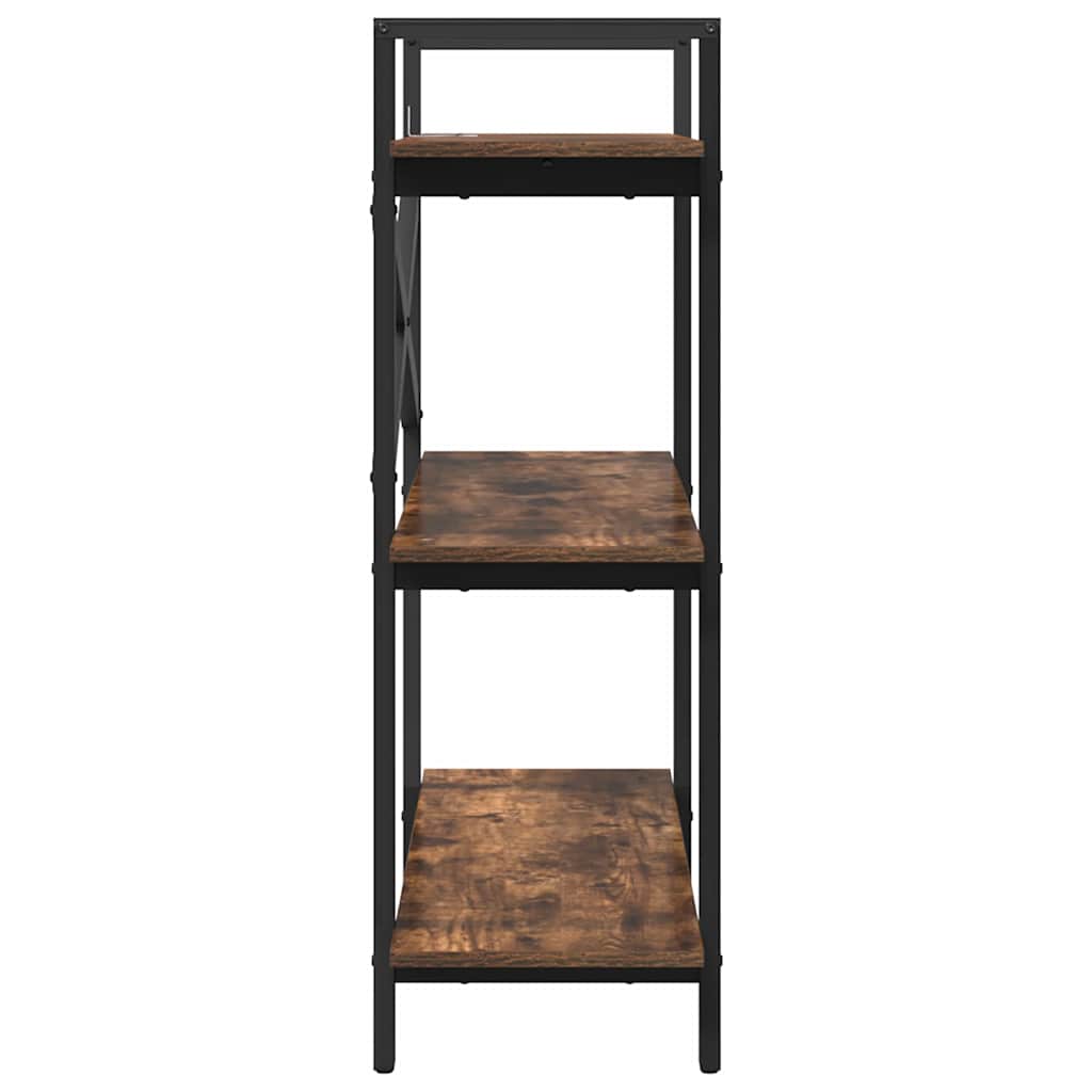 Libreria Rovere fumé 100 x 33,5 x 102 cm Legno multistrato