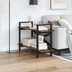 Libreria Rovere fumé 100 x 33,5 x 64 cm Legno multistrato