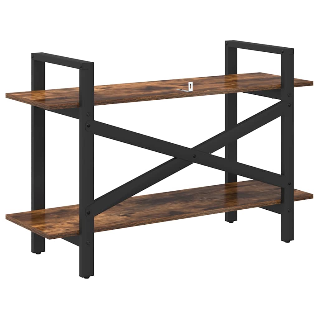 Libreria Rovere fumé 100 x 33,5 x 64 cm Legno multistrato