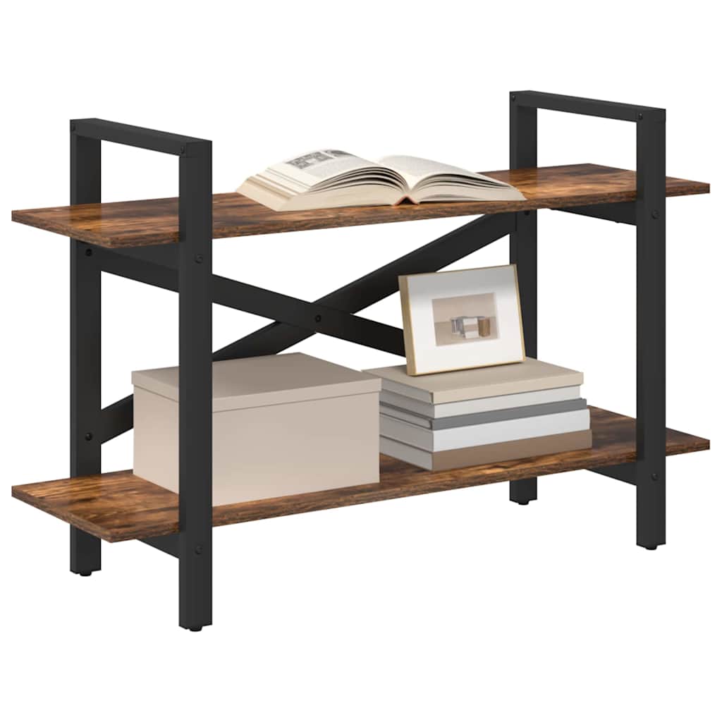 Libreria Rovere fumé 100 x 33,5 x 64 cm Legno multistrato