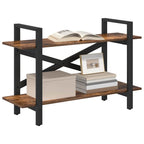 Libreria Rovere fumé 100 x 33,5 x 64 cm Legno multistrato