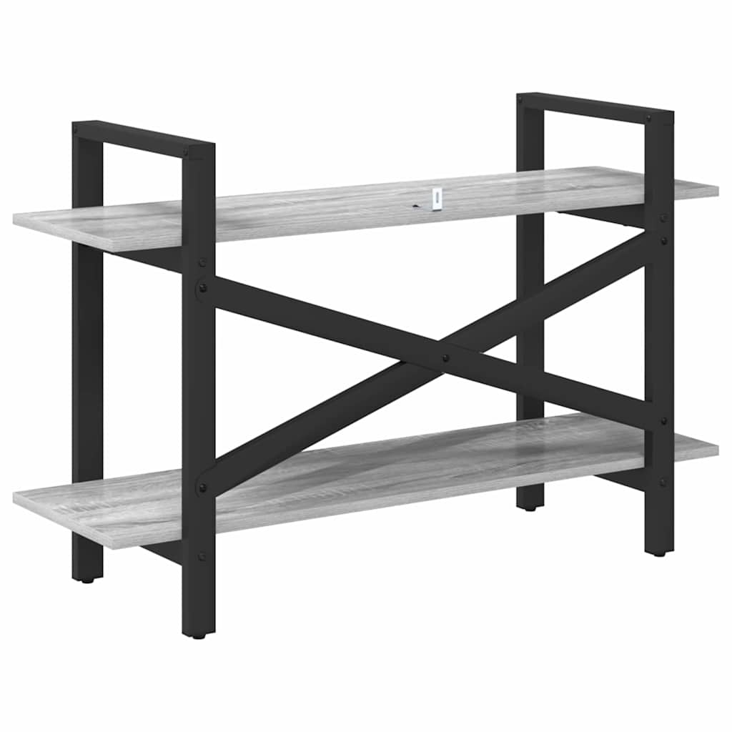 Libreria Grigio Sonoma 100 x 33,5 x 64 cm Legno multistrato