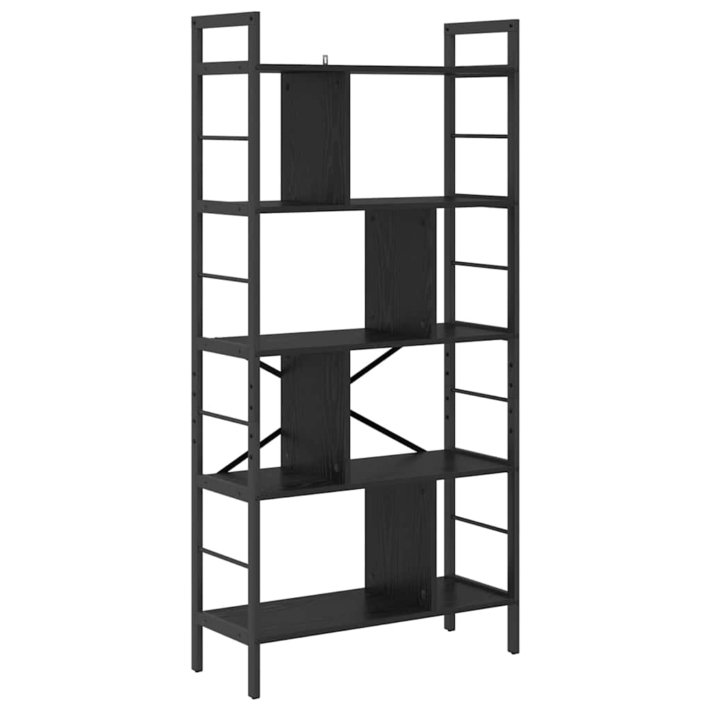 Libreria Rovere Nero 75 x 30 x 156 cm Legno multistrato