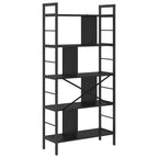 Libreria Rovere Nero 75 x 30 x 156 cm Legno multistrato