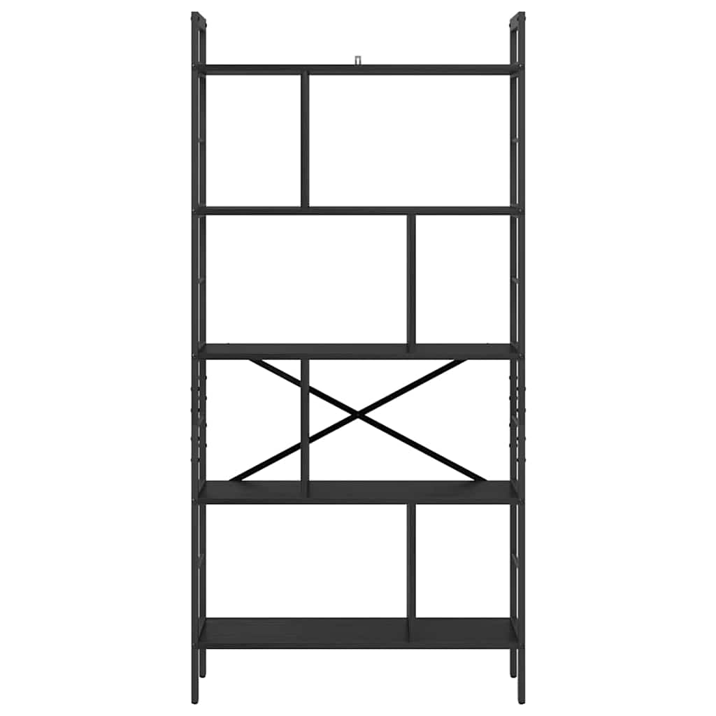 Libreria Rovere Nero 75 x 30 x 156 cm Legno multistrato