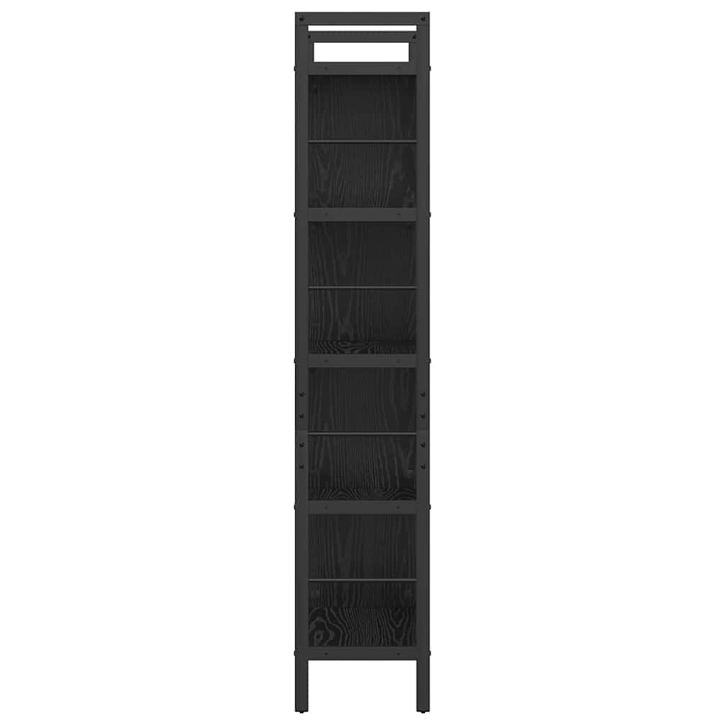 Libreria Rovere Nero 75 x 30 x 156 cm Legno multistrato