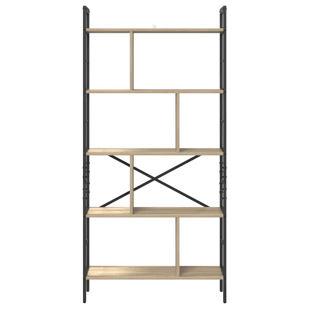 Libreria Rovere Sonoma 75 x 30 x 156 cm Legno multistrato