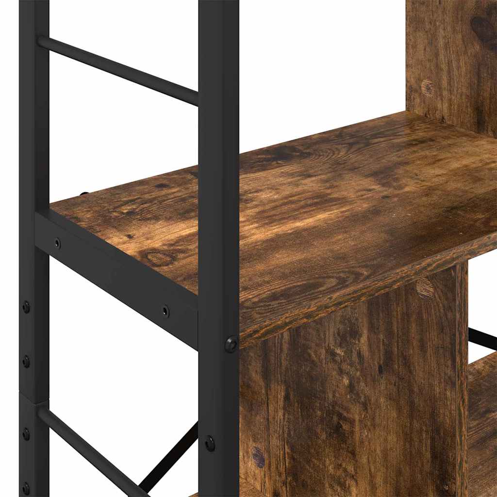 Libreria Rovere fumé 75 x 30 x 156 cm Legno multistrato