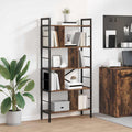 Libreria Rovere fumé 75 x 30 x 156 cm Legno multistrato