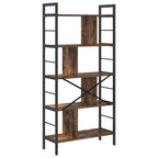 Libreria Rovere fumé 75 x 30 x 156 cm Legno multistrato