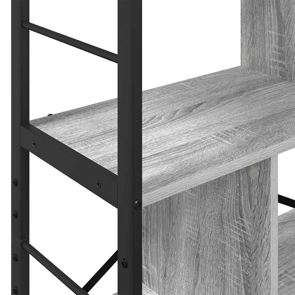 Libreria Grigio Sonoma 75 x 30 x 156 cm Legno multistrato