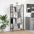 Libreria Grigio Sonoma 75 x 30 x 156 cm Legno multistrato