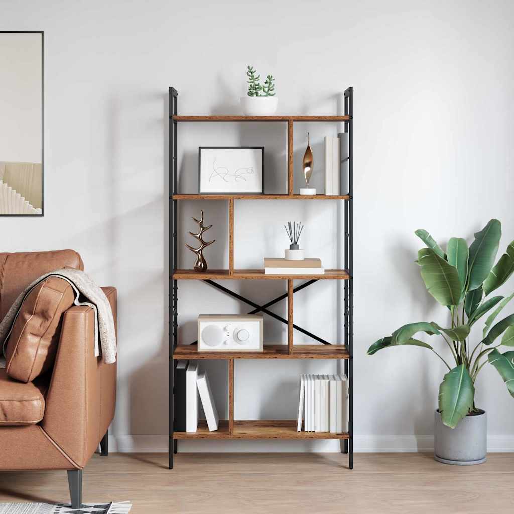 Libreria Legno vecchio 75 x 30 x 156 cm Legno multistrato