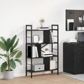 Libreria Rovere Nero 75 x 30 x 123,5 cm Legno multistrato
