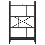 Libreria Rovere Nero 75 x 30 x 123,5 cm Legno multistrato