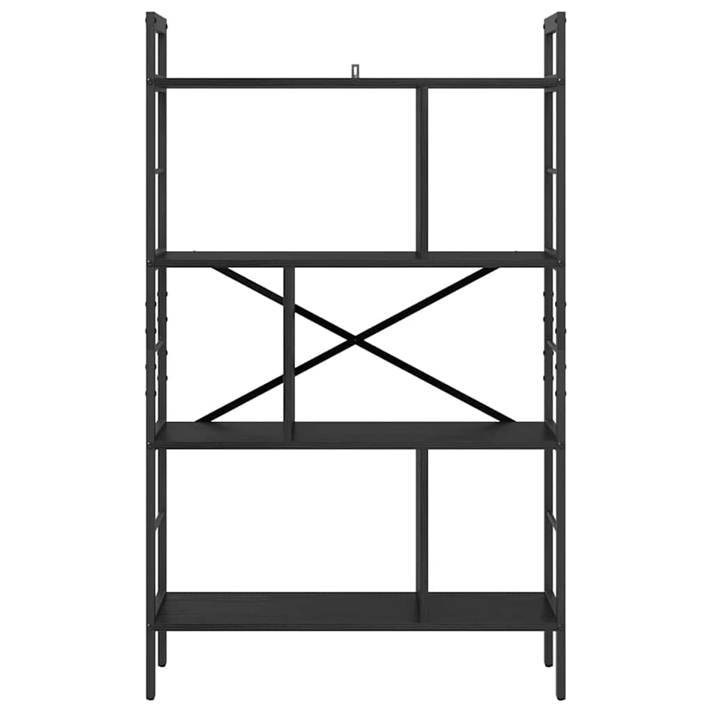Libreria Rovere Nero 75 x 30 x 123,5 cm Legno multistrato