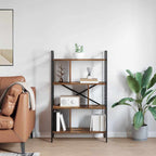 Libreria Rovere fumé 75 x 30 x 123,5 cm Legno multistrato
