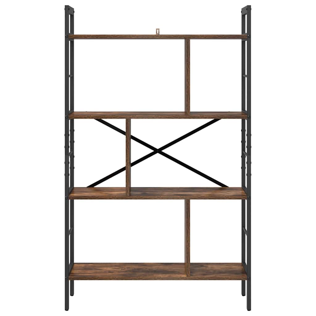 Libreria Rovere fumé 75 x 30 x 123,5 cm Legno multistrato